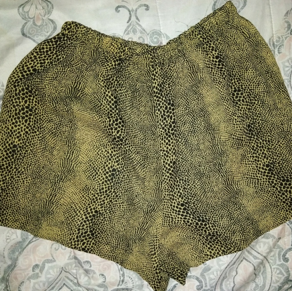 Leopard print shorts